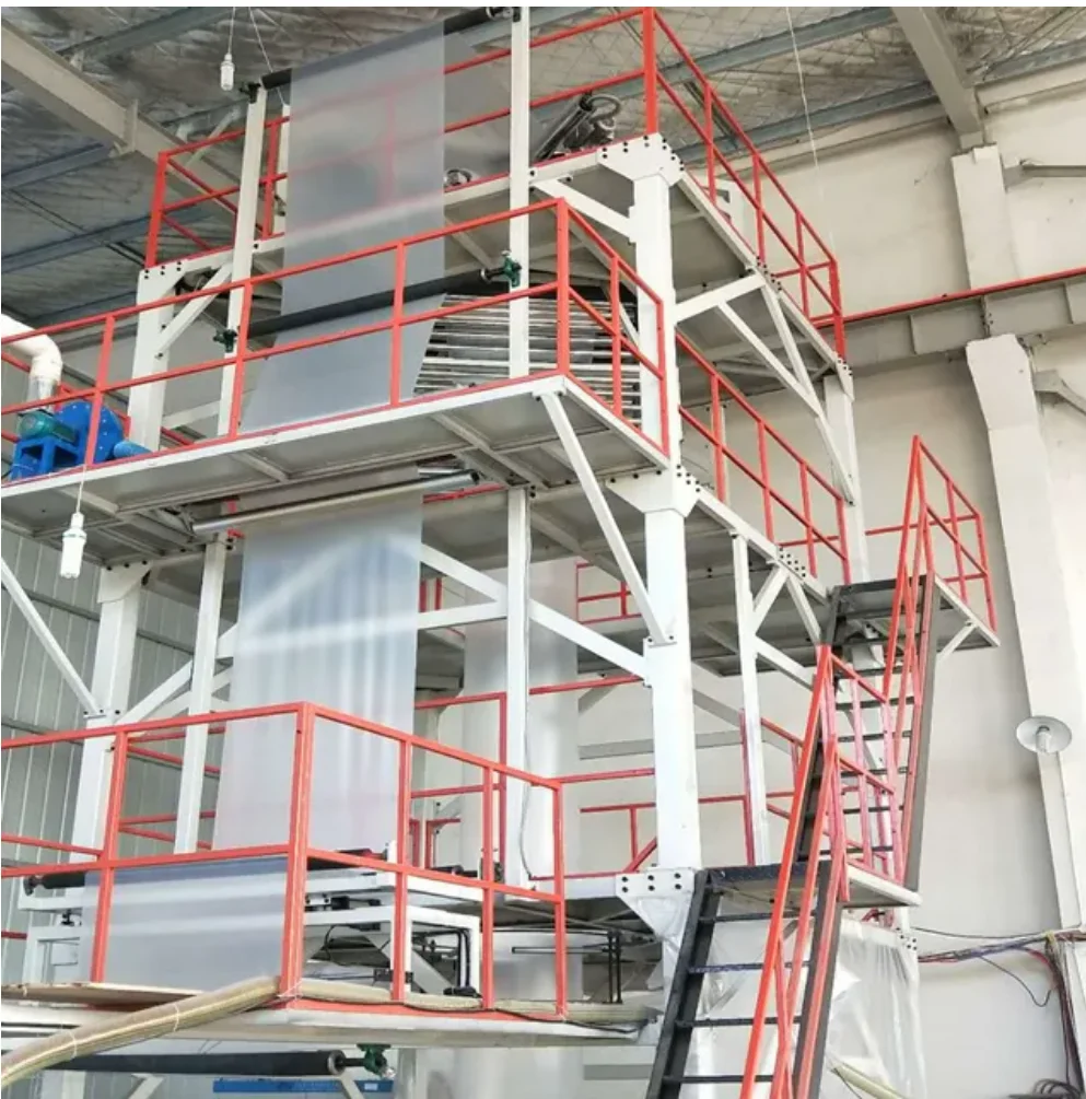 Hot Selling 2023 High Accuracy Plastic Blowing Film Extrusion Line Quality Grade Blown Film Machine Manufacturer