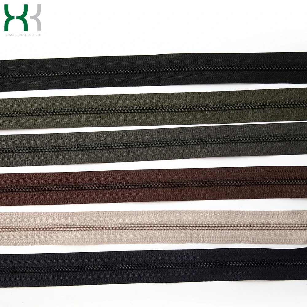 Free Sample Factory Custom navy #3 polyester Invisible Zipper fashion design waterproof zip