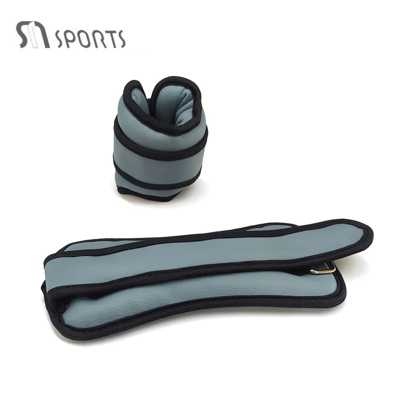 Wholesale Sports Gym Exercise Soft Weight Arm Legs Strength Training Pu Leather Ankle Weight Iron Sand