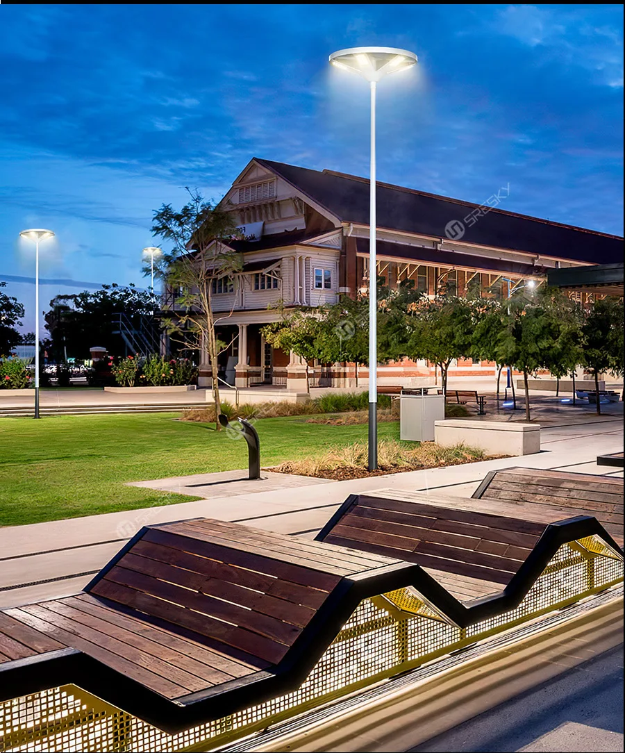 High bright HALO Series integrated outdoor lamp 60W smart landscape solar street light with APP remote