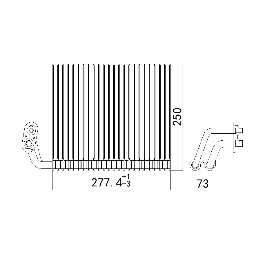Aftermarket Car Auto Air Conditioning System Auto AC Evaporator FOR GM BUICK ALLURE GM BUICK LACROSSE GM IMPALA SS OEM 93732325