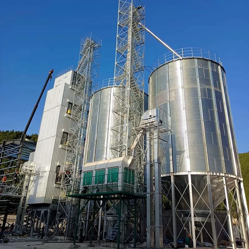 1000 Tons Paddy Rice Steel Storage Vertical Maize Silos Prices ventilation system