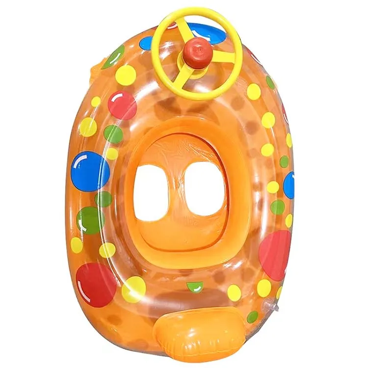 New Summer Pool Outdoor Beach Water Toys Lounge Raft Inflatable Baby Seat Swimming Ring Float Boat With Safety Seat