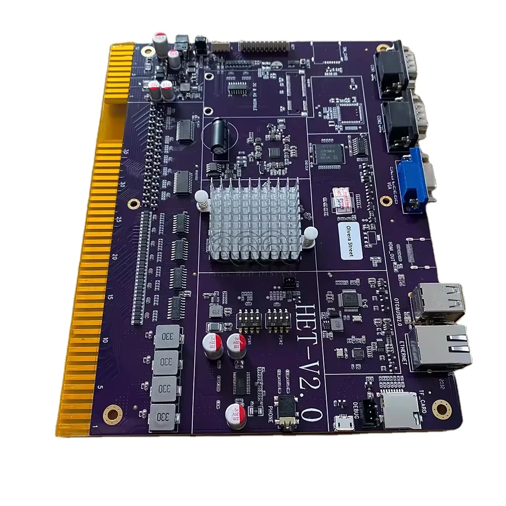 Full Red Rakin Bacon Factory Coin Operated Game Board Rakin Bacon Game Motherboard Purple PCB Board For Skilled Game Machine