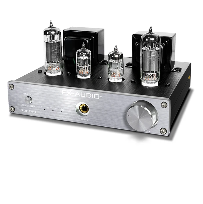 FX-AUDIO- 6J1 6P1 Phono AUX Гибридный стерео ламповый усилитель для домашней аудиосистемы