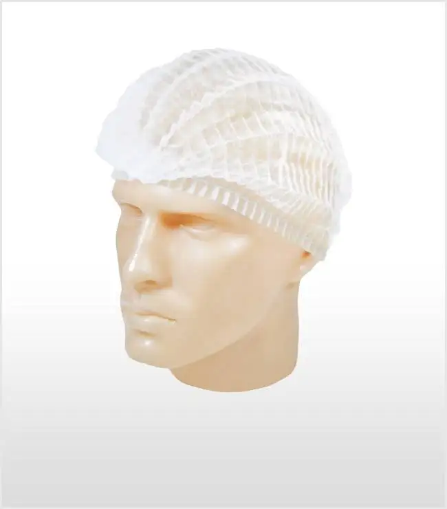 Disposable Bouffant Caps 100 Pcs Hair Net Elastic Dust Cap for Food Service Head Cover