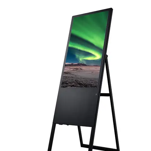 
43 49 55 inch portable roll up poster digital signage display for advertising 