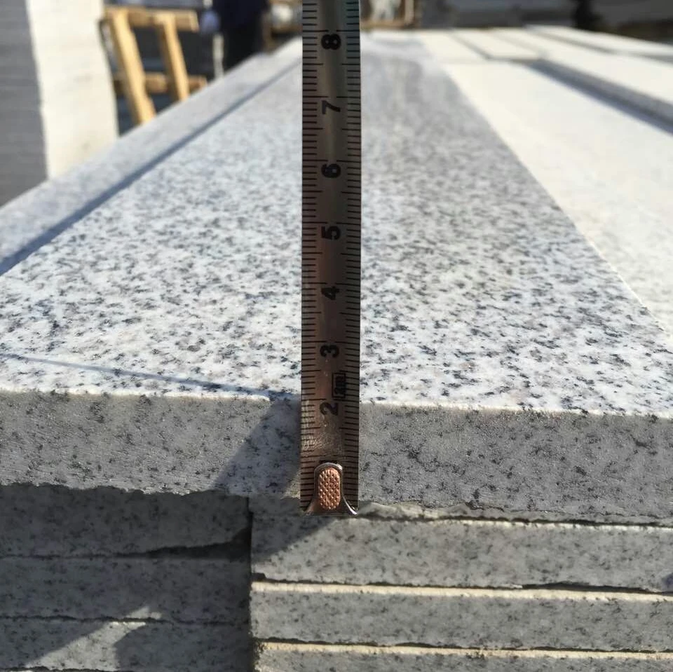 Китайский Светло-серый гранит G603 лестница ступенчатая плитка брусчатка для бассейна