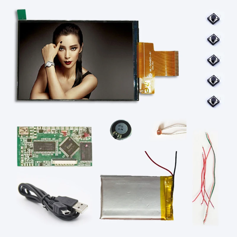 Хит продаж 5 дюймов карты брошюр ЖК-экран дисплей видео модуль DIY электронный компонент