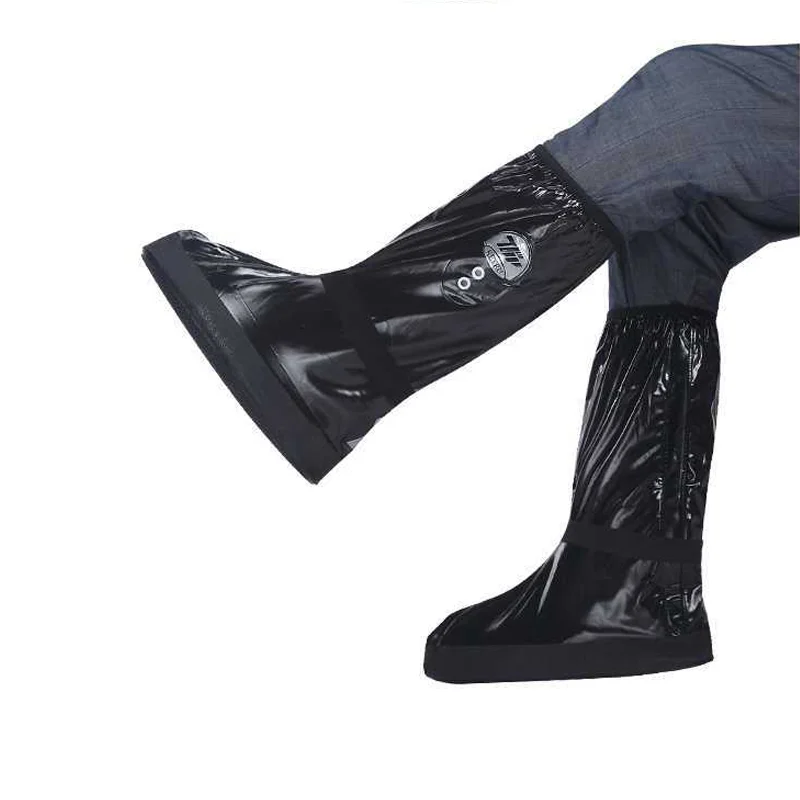 Non-slip and waterproof durable PVC Reusable Motorcycle Silicone Waterproof Shoe Rain shoe covers