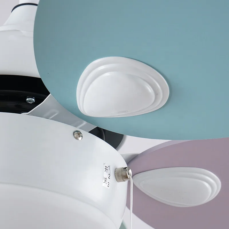 LED ceiling fans Indoor vintage solid wooden fan nordic winding machine remote ceiling fan with light