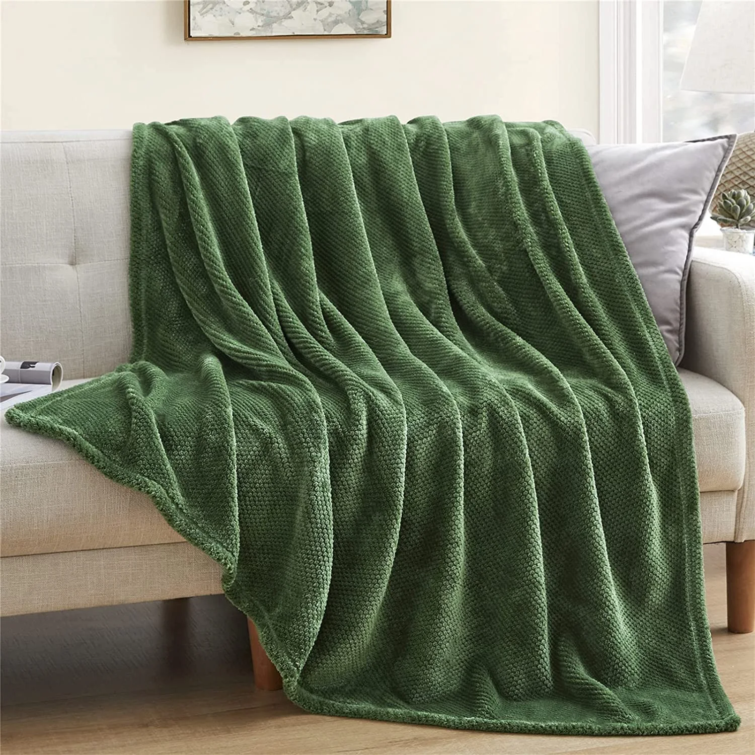 cheap factory wholesale custom bestseller texture waffle fleece blanket honeycomb embossed fleece blankets throw decke for home