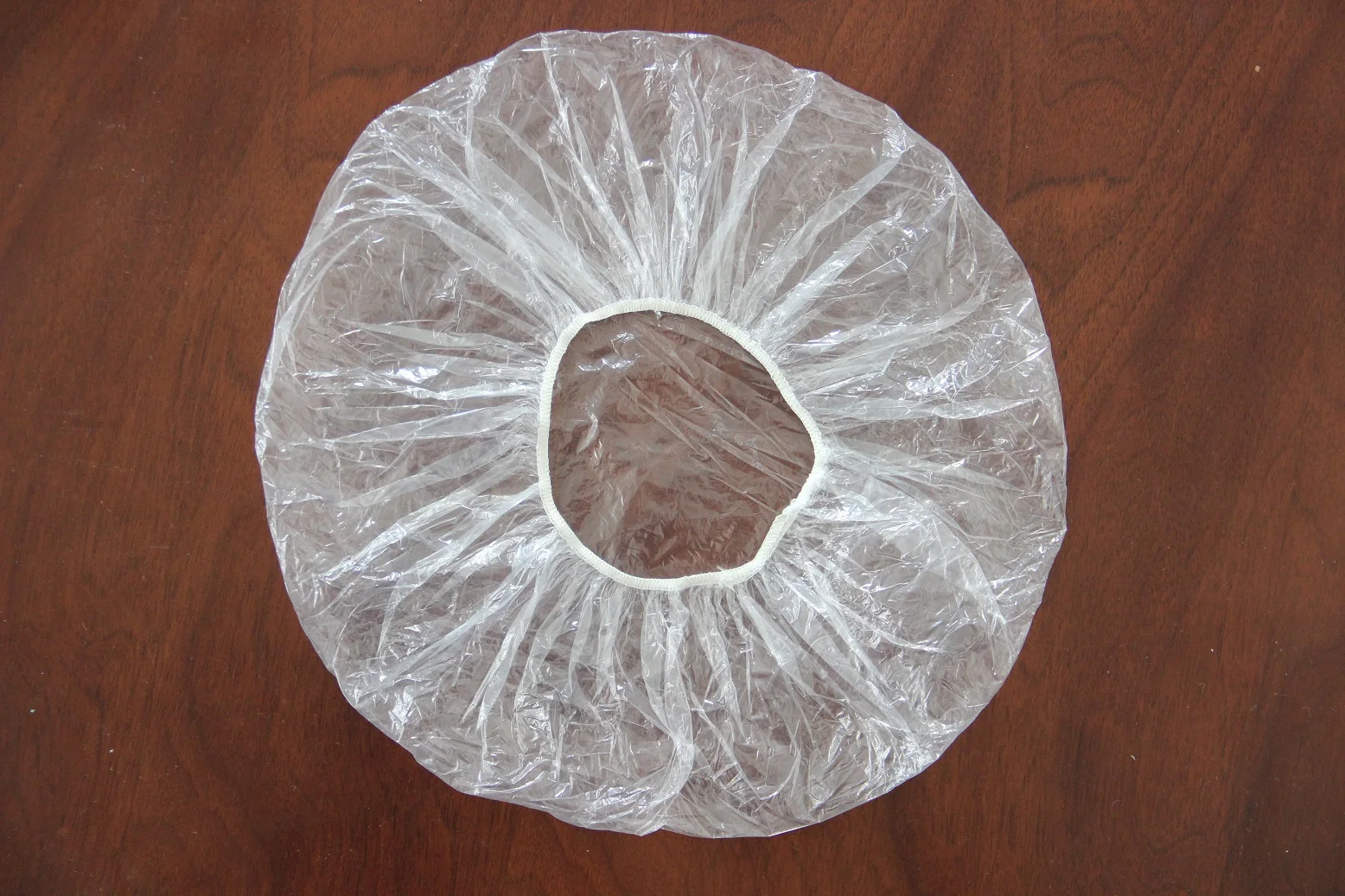 pe disposable transparent shower cap