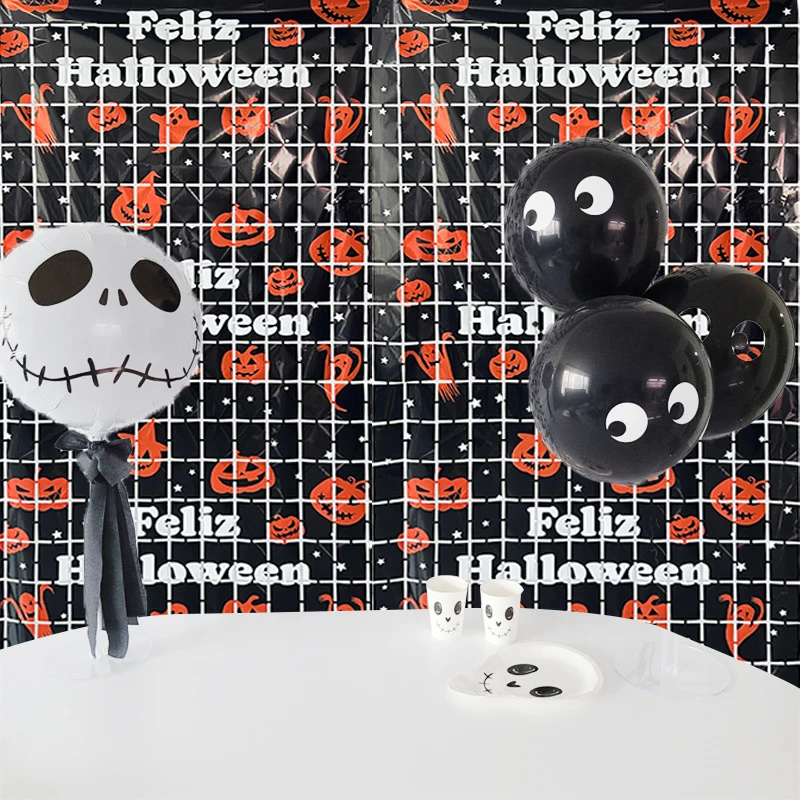 1*2 m Halloween children birthday party curtains factory direct supply festival decorations square foil fringe curtain