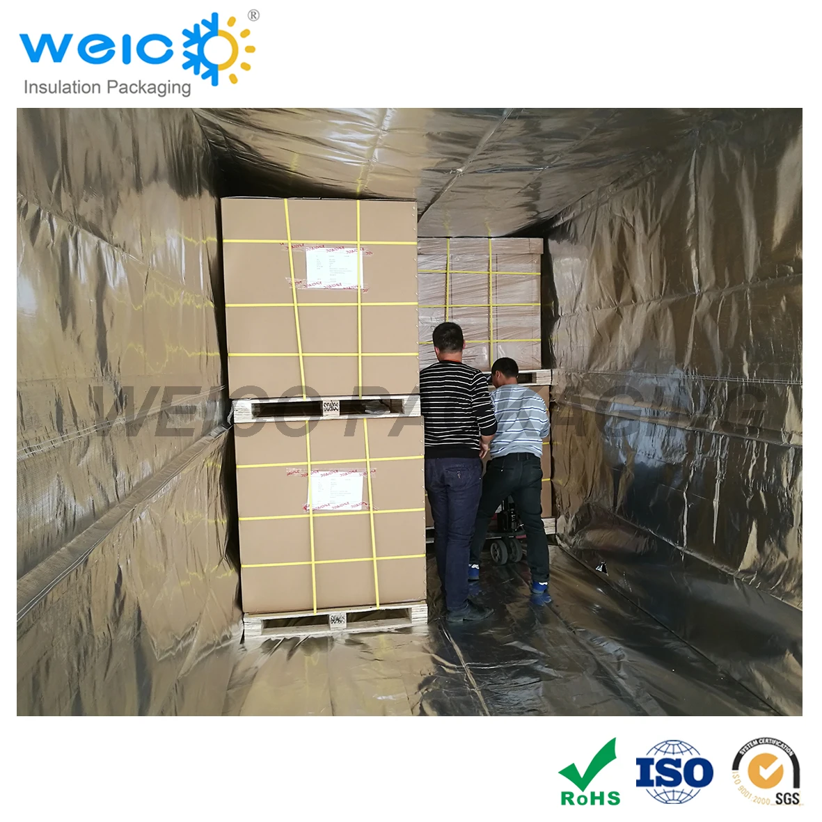 Теплоотражающее одеяло из алюминиевой фольги для изоляции контейнеров, Термоизолированный контейнер