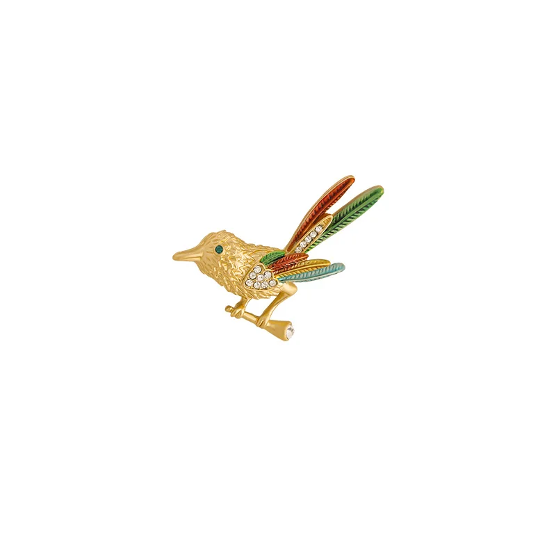 
Wholesale 2021 Fashion Colorful Bird Brooch Pin Trendy Designer Birds Animal Brooch Pins For Women Brooches Jewelry 