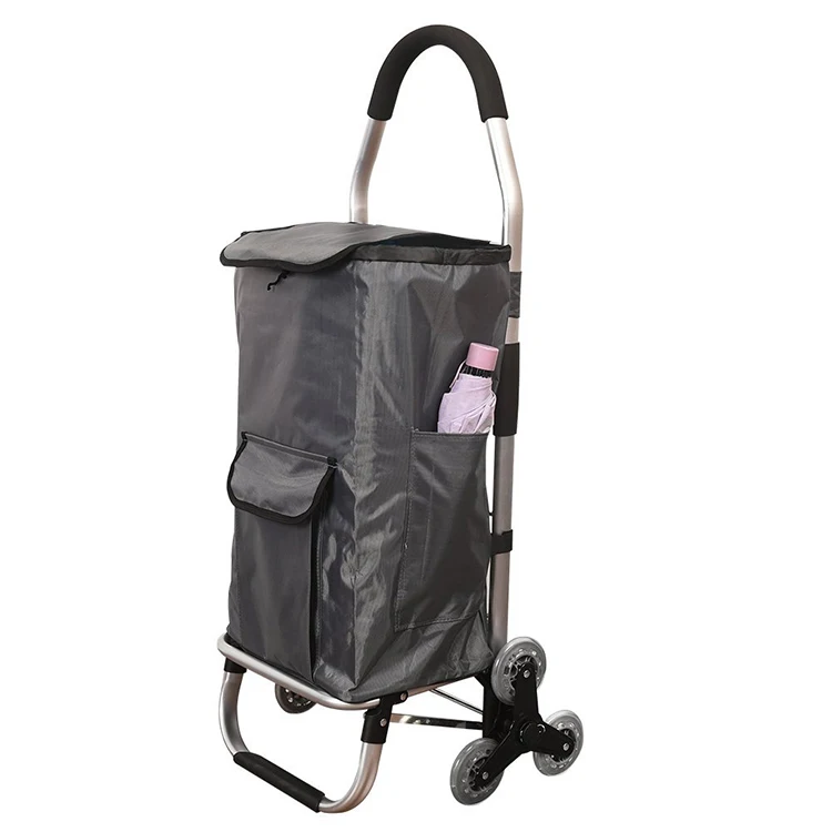 Уличная алюминиевая складная тележка для покупок, тележка с вращающимися колесами, легкая тележка для продуктов, прачечной, подъемник для лестницы