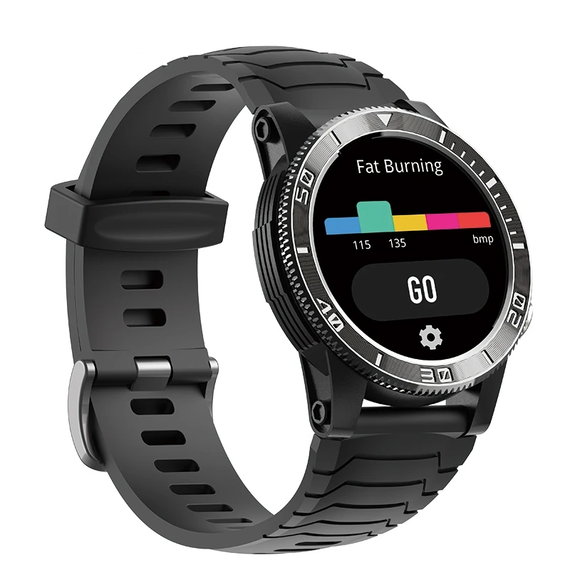 2023 Wholesale Waterproof GPS Positioning Fitness Tracker compass stopwatch timer heart rate outdoor sport Smart watch for man