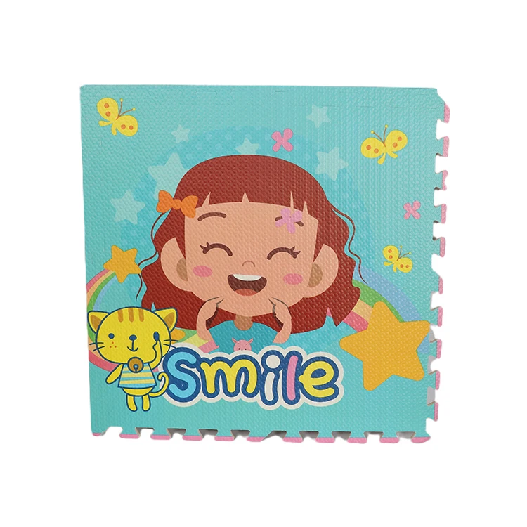 Custom Soft Puzzle Play Mat Developing Carpets Kid Rugs Children Colorful Cartoon Pattern Carpets