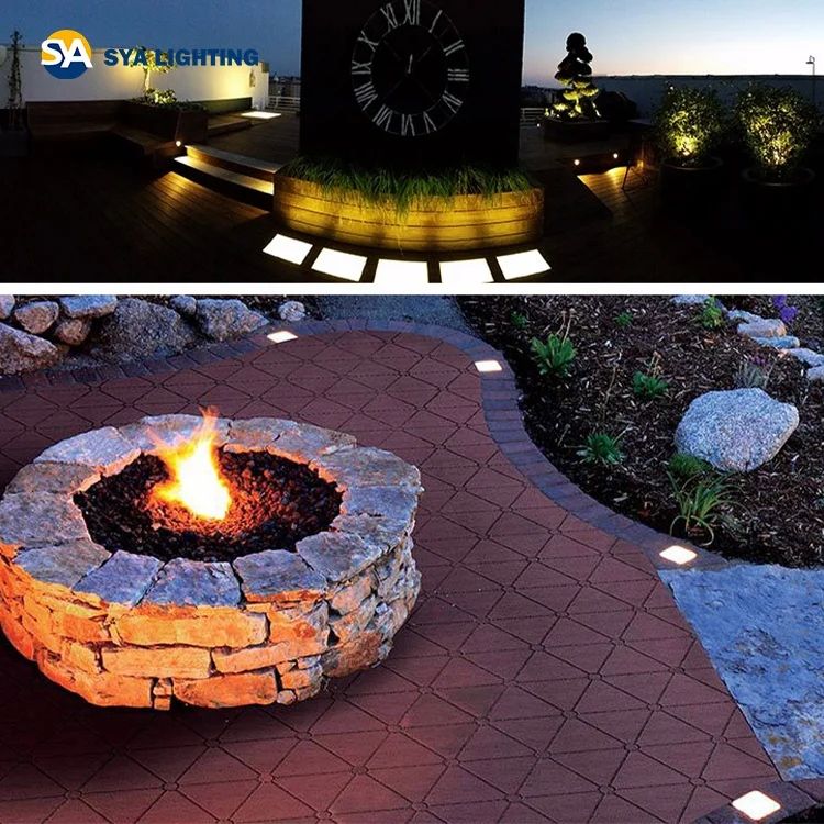 SYA-308S завод утопленный светодиодный заземляющий свет 3 Вт IP67 утопленный светодиодный Кирпичный Свет для квадрата