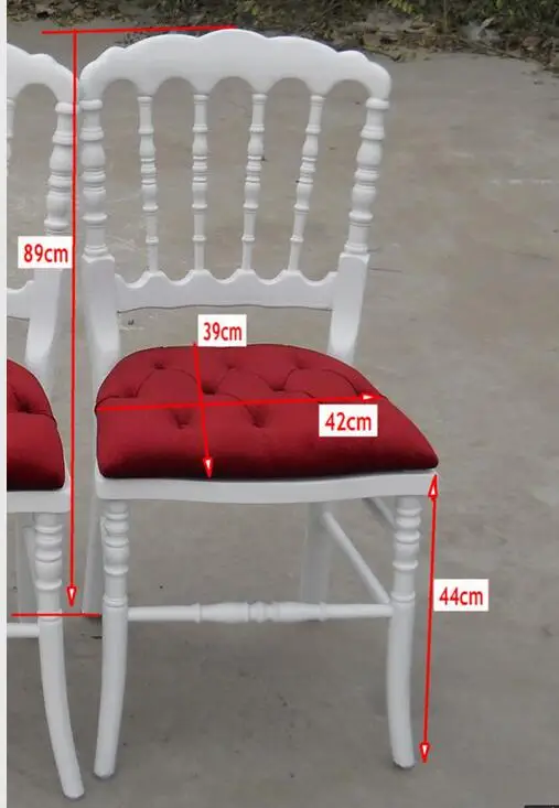 Durable cheap chiavari event gold stacking wooden wedding napoleon chairs for wholesale