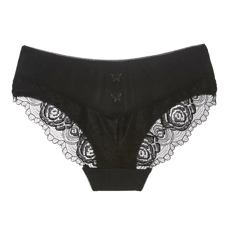 
BEIZHI 12 Hours Custom Design Manufacturer Girls Wearing 100% Pure Cotton Lace Tight Seamless Panties For Women 