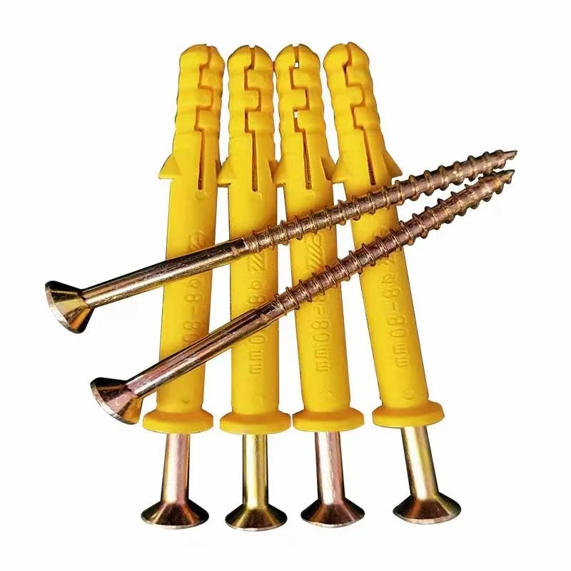 Plastic Wall Expand Plug  Anchor with screw