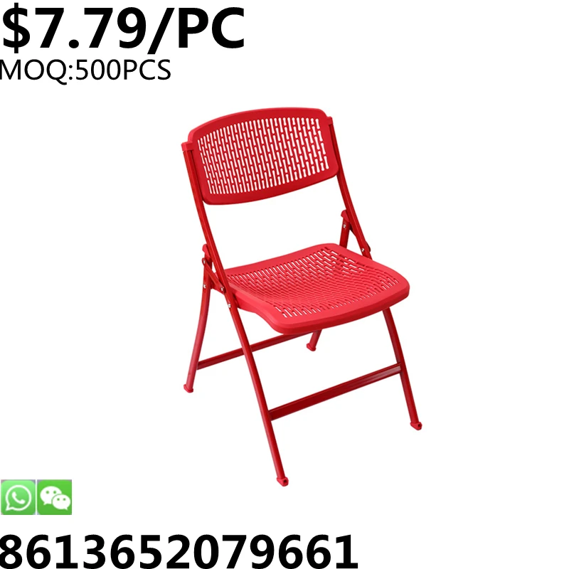 TSF modern portable metal frame silla indoor folding chair wedding