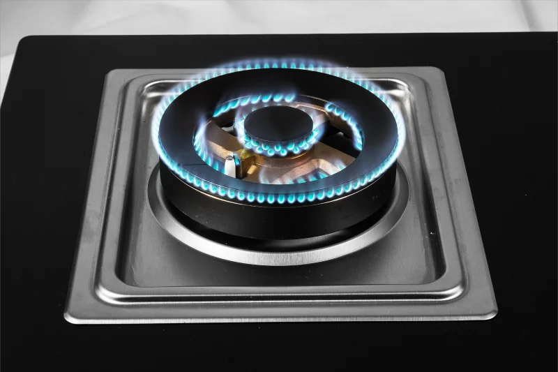 Hot selling low price built in glass stove top double 2 burners Copper burner gas cooker 2 plate stove table top gas stove