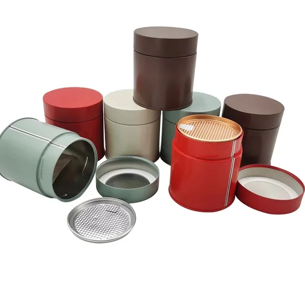 17 oz 20 oz 30 oz high seal food powder tinplate cylinder new designs gift tinplate canister with low MOQ