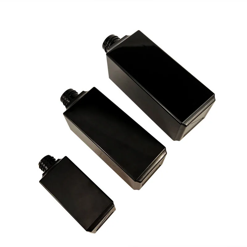 Manufacturer Empty 100Ml 250Ml 450Ml PET Square Rectangle Shampoo Spray Pump Lotion Bottle Luxury Cosmetic Plastic Bottle
