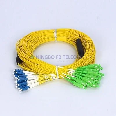 Wholesale Price 2.0mm 3.0mm Indoor Fiber Optic Breakout Patch Cord 24 cores G657A2 Trunk Cable LC to SC Single Mode SM