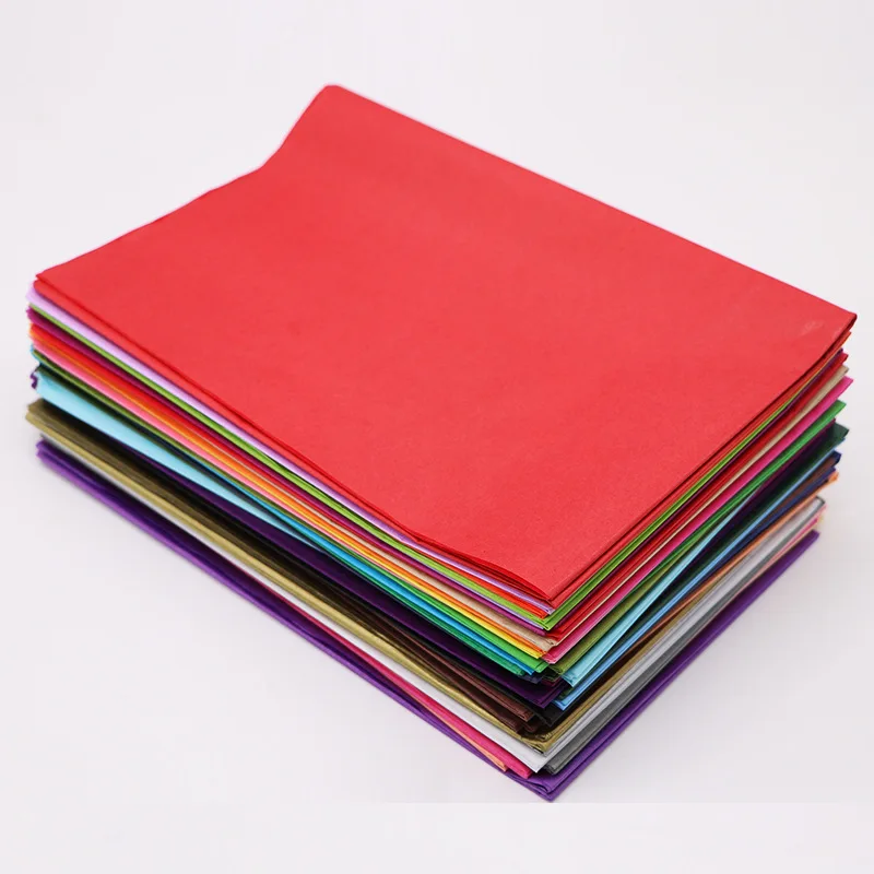 China paper supplier 17 gsm custom Colorful Tissue Paper Packing Paper for box