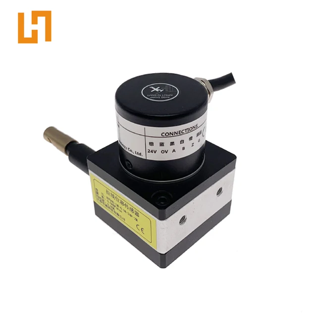 
Draw wire potentiometer 800mm range 0-10K, 4-20mA 0-10V linear distance string encoder 