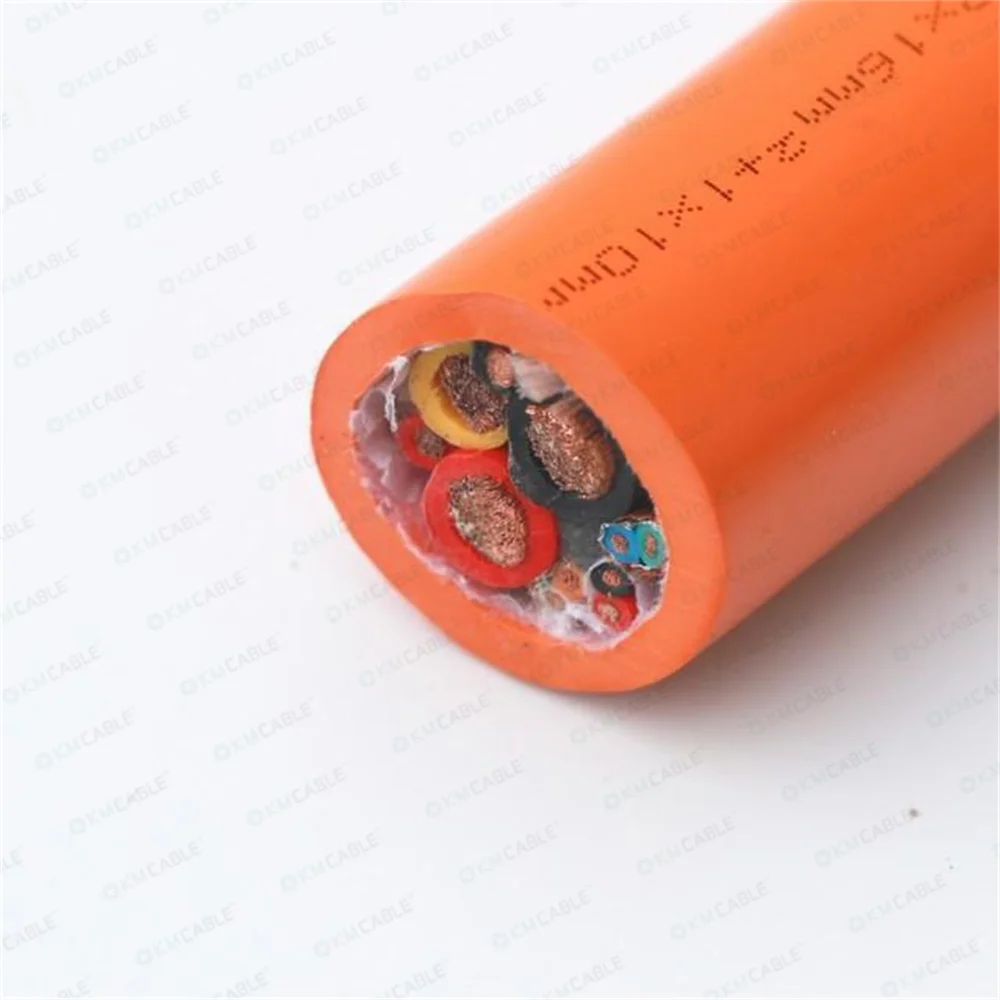 E Mobilty Charging Electrical Cable 1200V DC Halogen Free UV Oil Resistance EV Charge Connecting Cable