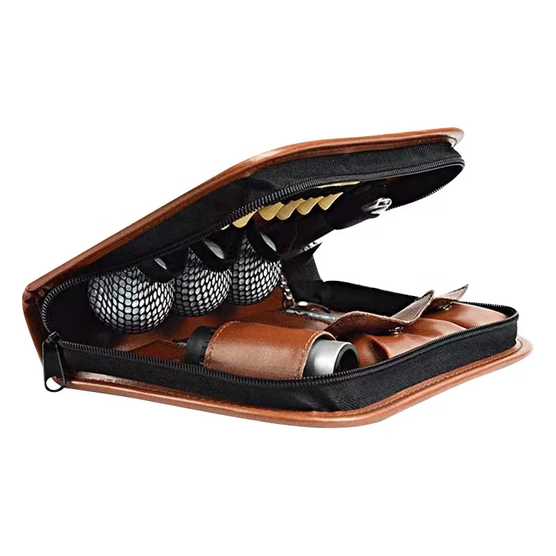 New Arrival Pure Brown Leather Golf bag Custom Golf travel bag unisex Golf bag leather