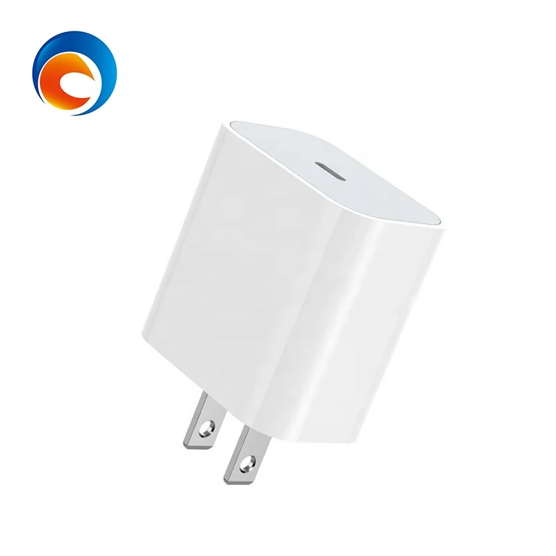 Зарядное устройство pd 18 Вт зарядное usb c для телефона быстрое type-c адаптер