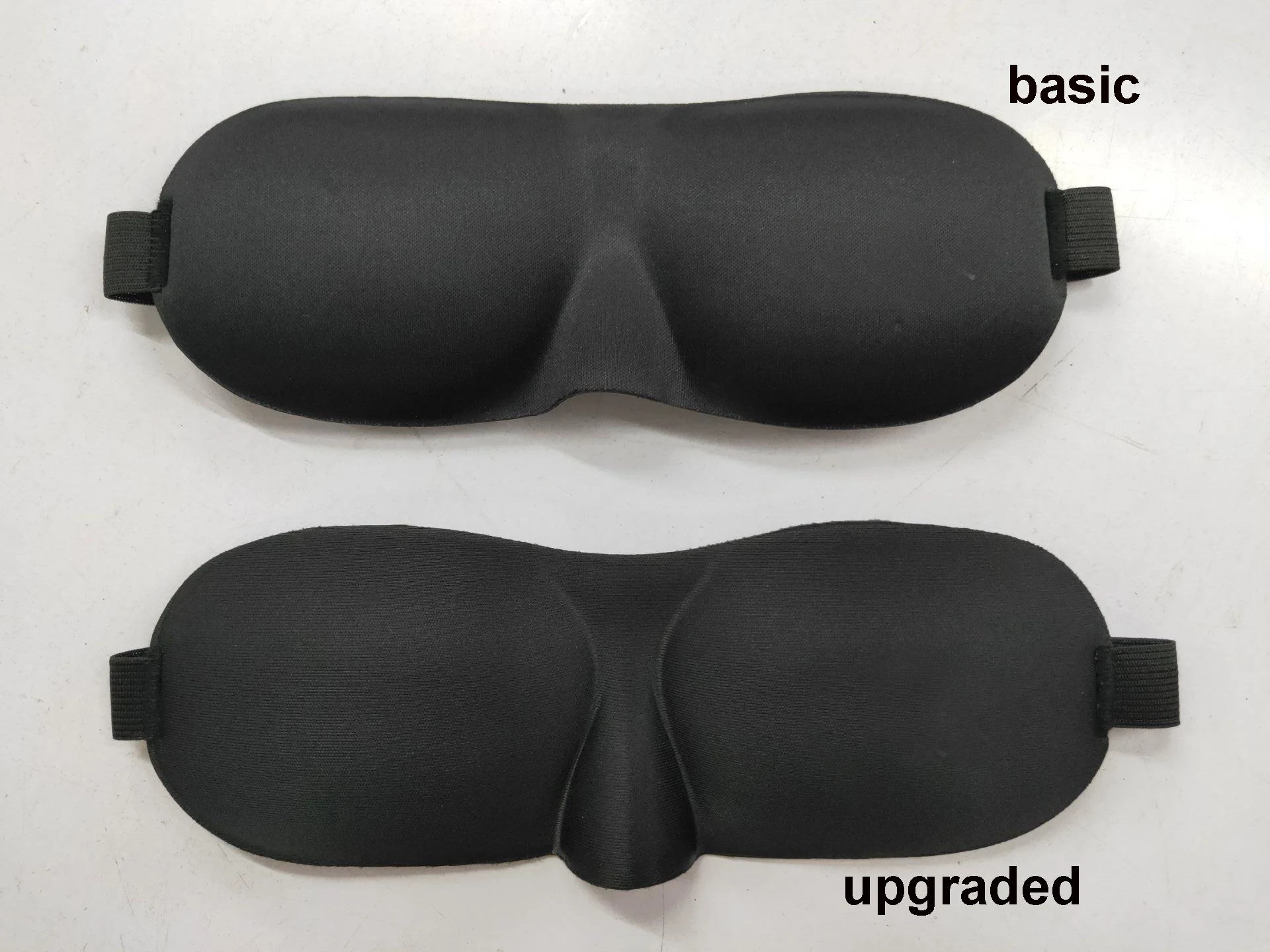 Custom Logo Lightweight Memory Foam Eye Shades with Adjustable Strap 3d Contoured Eye Mask