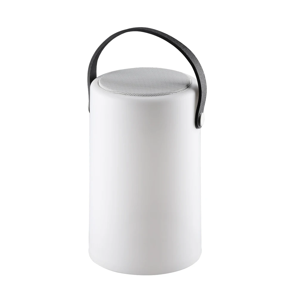 Воспроизведение музыки светодиодный перезаряжаемый портативный цилиндрический Настольный светильник