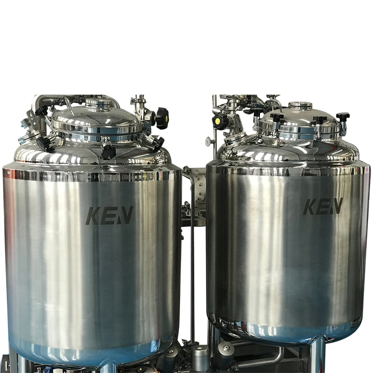 Pressure Storage Tank for Sale Mechanical Polishing Horizontal Style Dish-bottom Stainless Steel Transportation and Storage KEAN