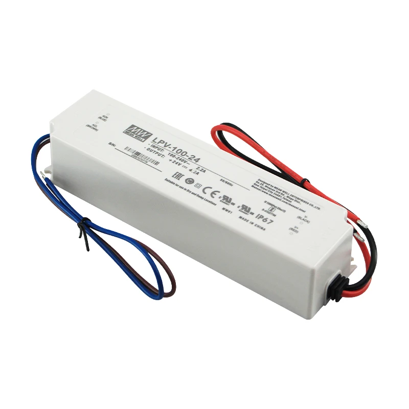 Meanwell Adapter LPV-100-24 100W 24V 4.2A Power Supply LED Driver