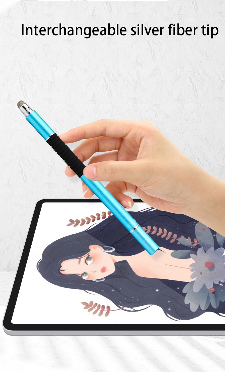 High Quality 3 In 1 Metal Tablet Pen With Neutral Stylus Pen For Tablet Pc For Iphone Ipad Non-active Stylus Ballpoint Pencil