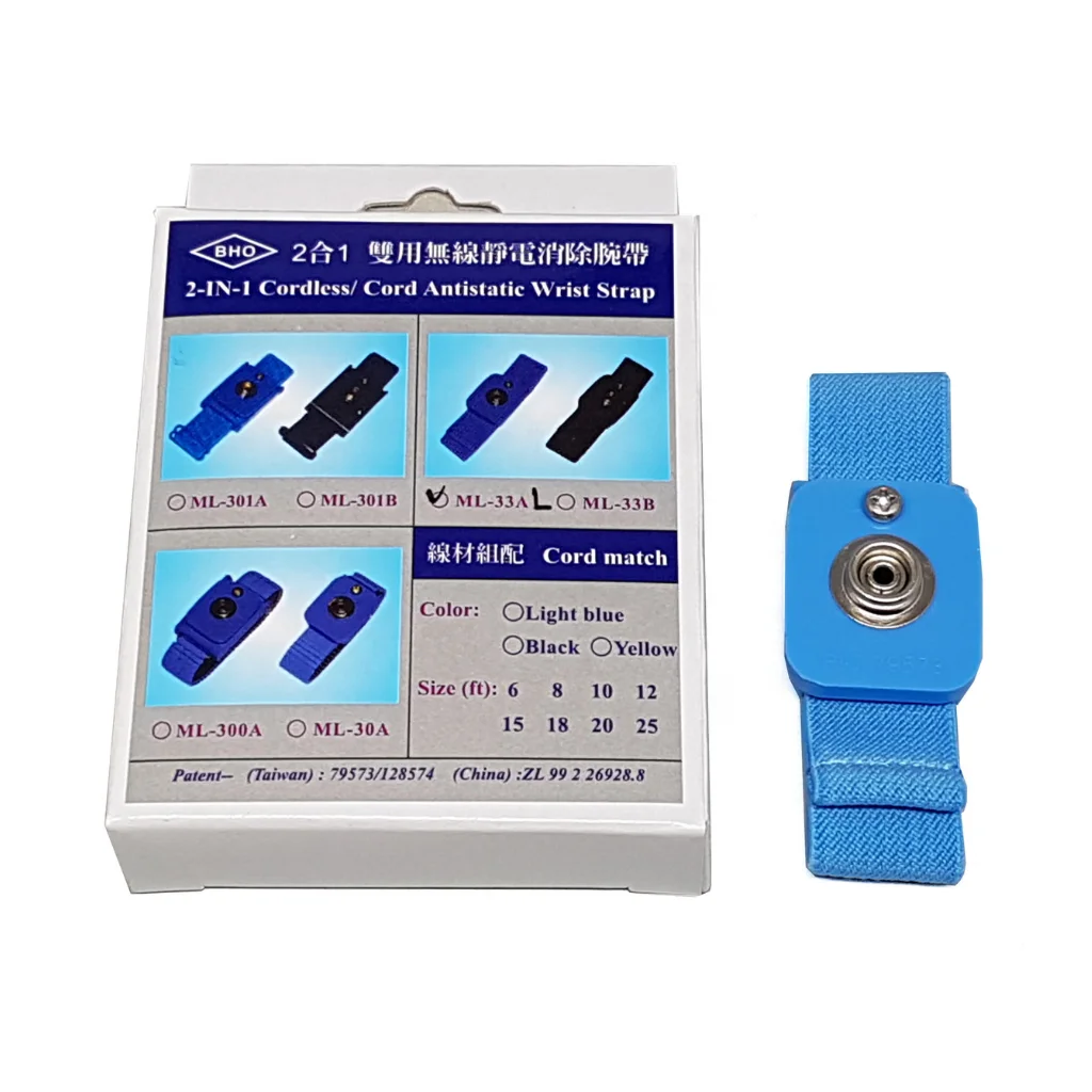 BHO-2-IN-1 Antistatic Wireless Wrist Strap Cordless ESD Safety Product