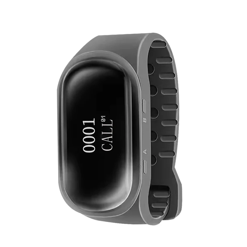Wide Signal Range Wrist Waterproof Wireless Restaurant Smart Vibration Watch Receiver Waiter Calling System