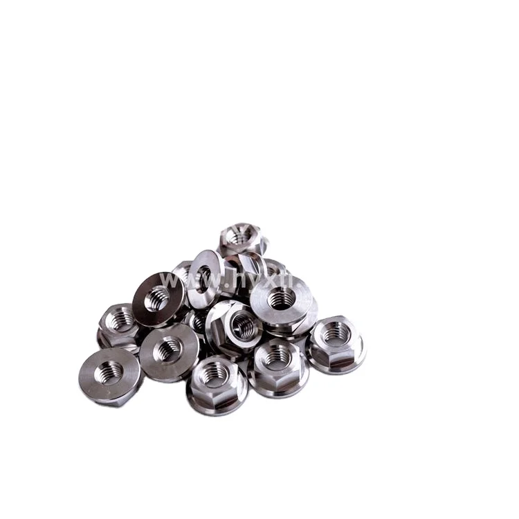 China Wholesale M2-M64 Size Metric Hex Titanium Flange Lug Nut