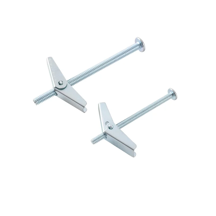 M3 M4 M5 M6 M8 M10 M12 Custom size steel zinc plated spring toggle anchor/ spring toggle wing / butterfly spring toggle bolts