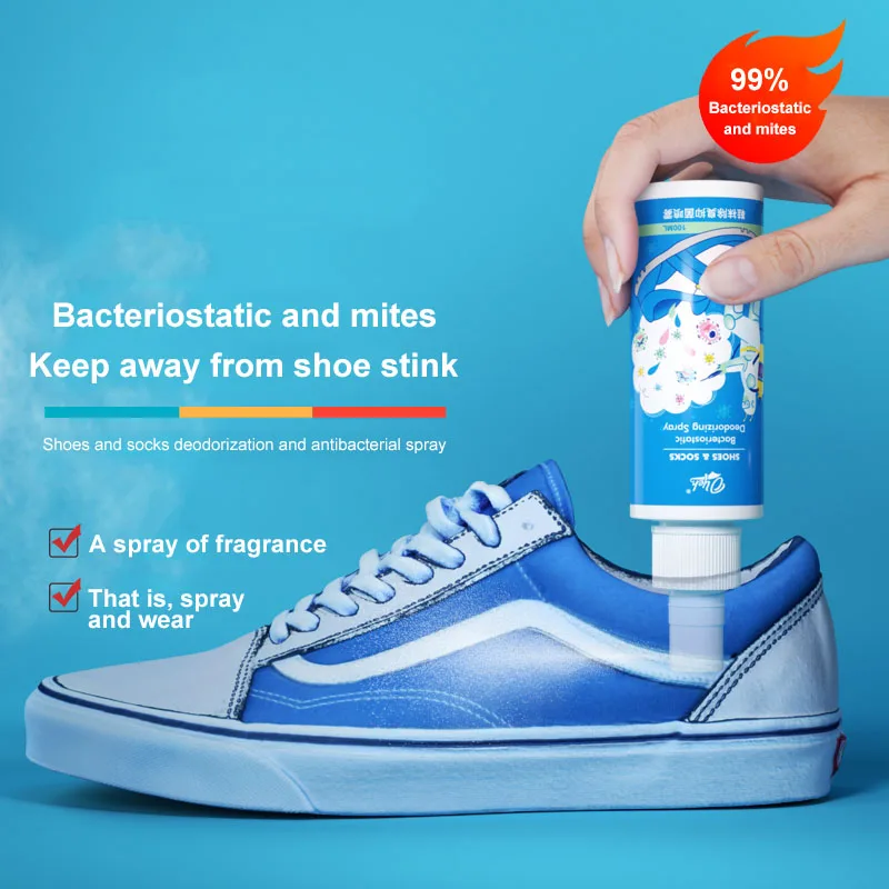 Wholesale High quality shoe deodorant spray Antibacterial deodorant freshener 100ml shoe deodorant spray