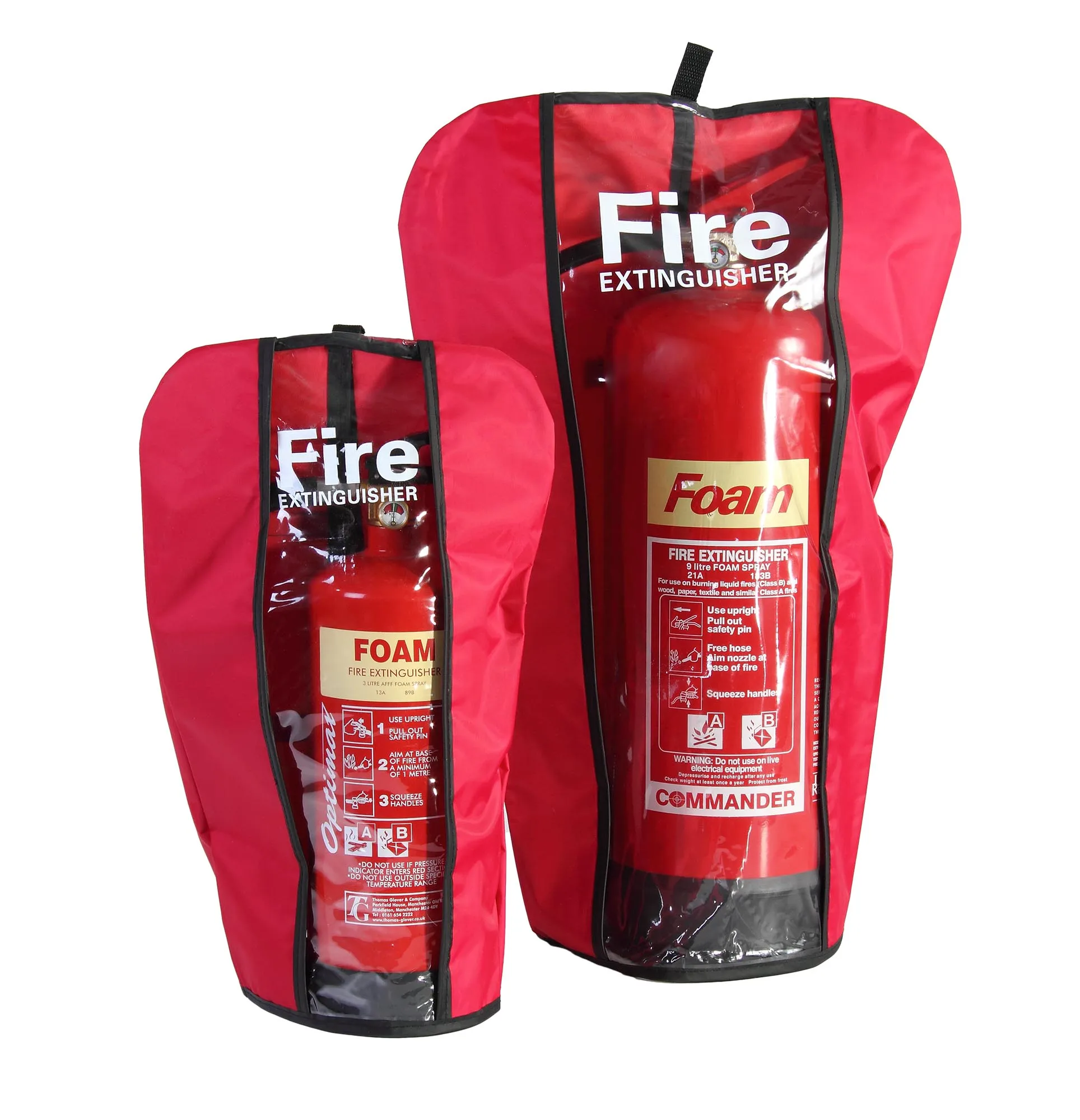 150Lbs Trolley Fire Extinguisher with PVC Cover Firefighting Equipment & SCBA Style Accessory