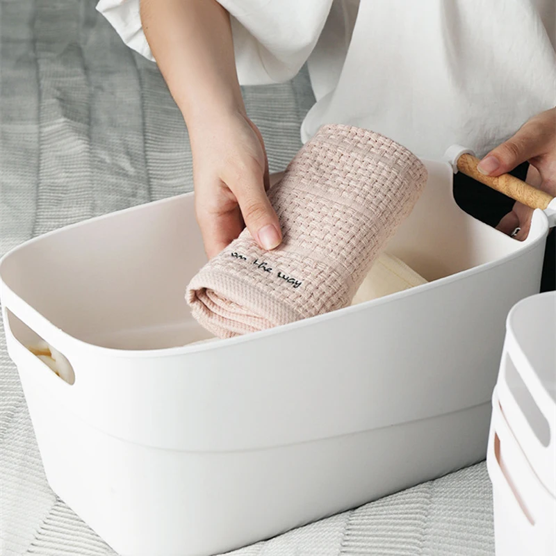 Wholesale Set of 3 Plastic Storage Baskets Boxes Lightweight And Easy To Store storage baskets boxes