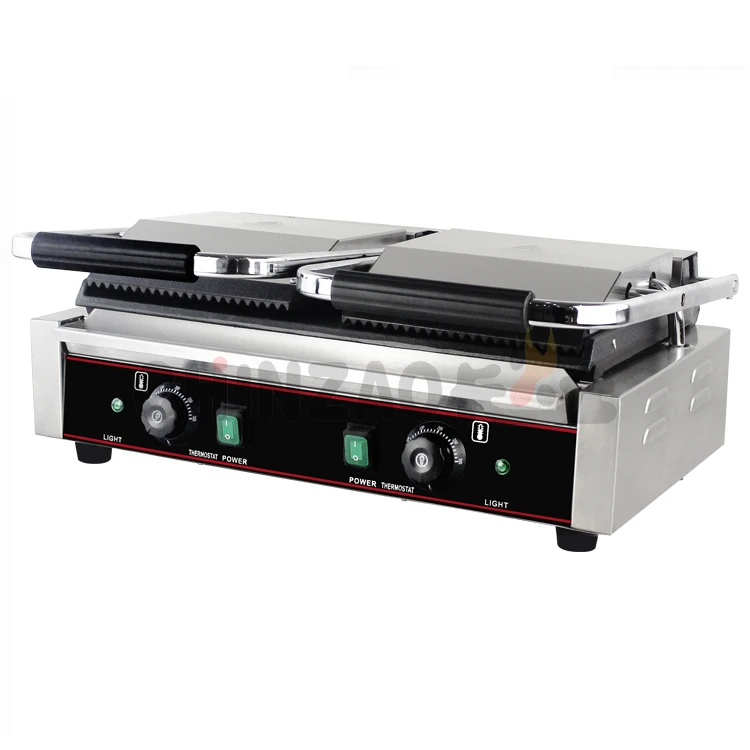  CHZ-810-2 CE сертифицированный двойной коммерческий пресс Panini сэндвич-гриль на